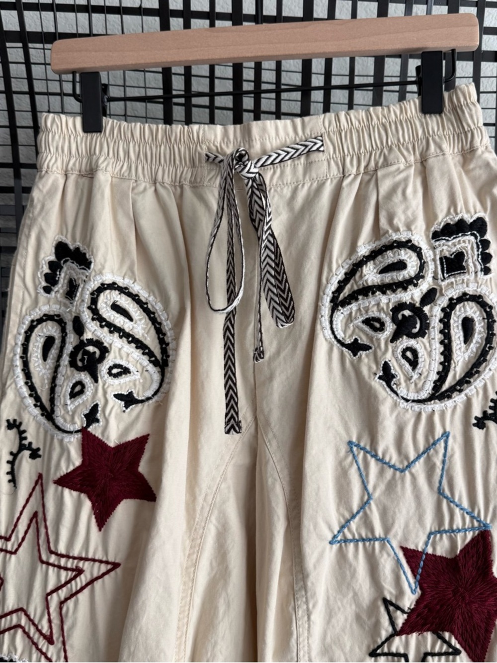Free people Aria Embroidered Pull-On Pants - Picture 3 of 6